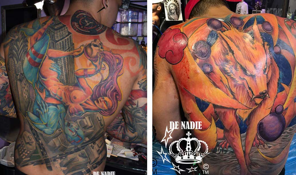 de nadie tattoo colorbomb Pain ink Queens NY