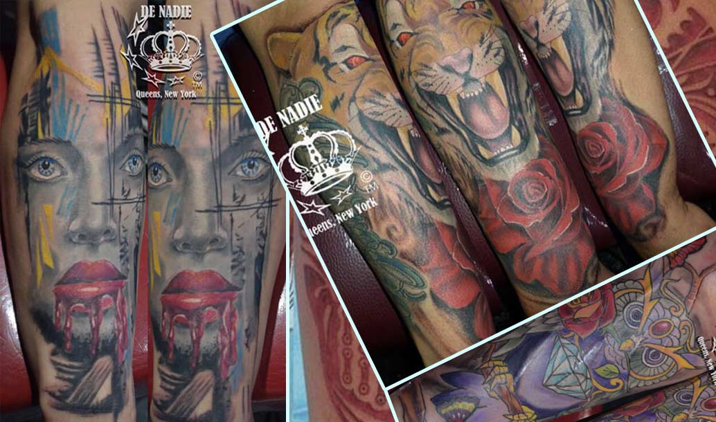 colorbomb tatoos done by Infierno at Pain ink tatoo club